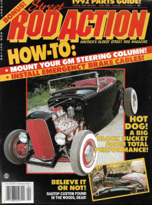 STREET ROD ACTION 1992 APR - GM STEERING COLUMN, BRAKE CABLES, '37 CHEVY